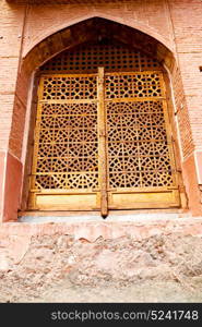 blur in iran old window near the mosque and antique construction