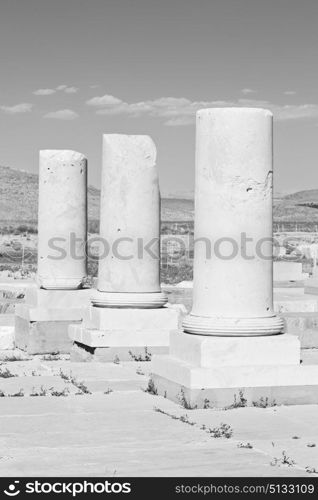 blur in iran pasargad the old construction temple and grave column blur