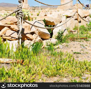 blur in iran pasargad the old construction temple and grave column blur