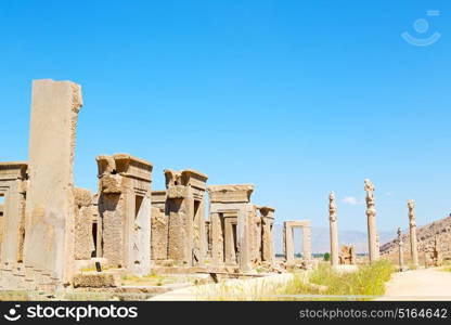 blur in iran persepolis the old ruins historical destination monuments and ruin