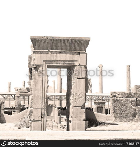 blur in iran persepolis the old ruins historical destination monuments and ruin