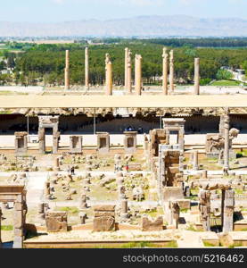 blur in iran persepolis the old ruins historical destination monuments and ruin