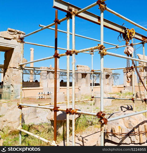 blur in iran persepolis the old ruins historical destination monuments and ruin