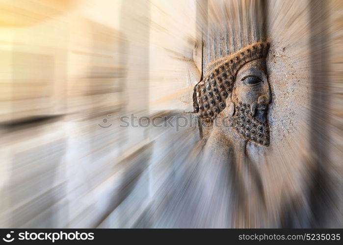 blur in iran persepolis the old ruins historical destination monuments and ruin