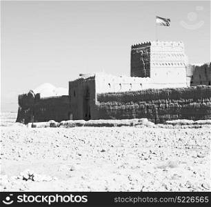 blur in iran the old castle near saryadz brick and sky