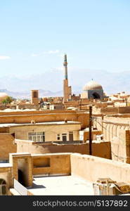 blur in iran the old contruction prison of alexander historic building