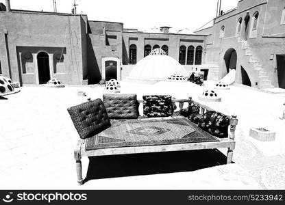 blur in iran the old contruction prison of alexander historic building