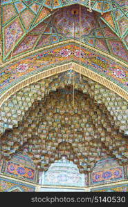 blur in iran the old decorative flower tiles from antique mosque like background