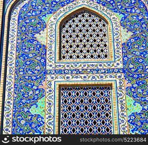 blur in iran the old decorative flower tiles from antique mosque like background