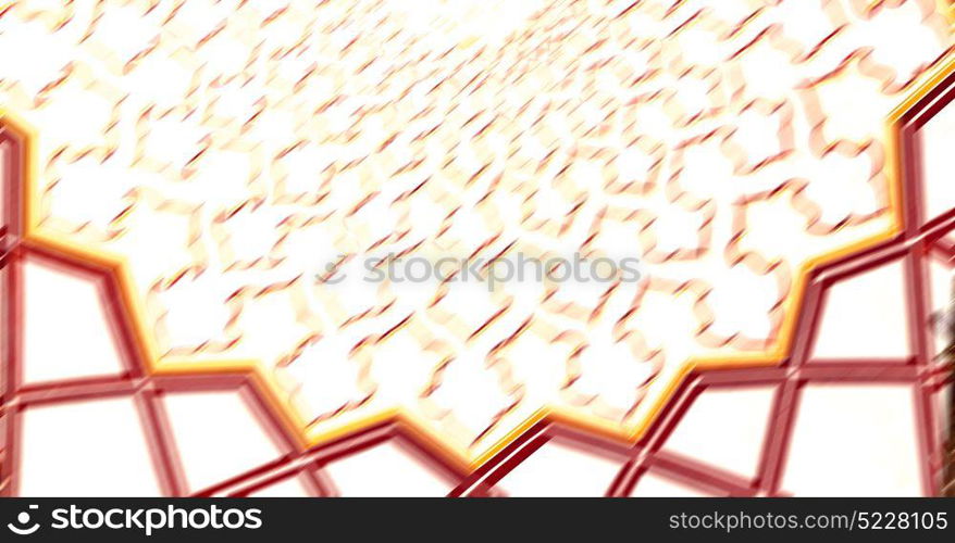 blur in iran the old decorative flower tiles from antique mosque like background