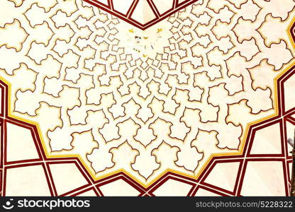 blur in iran the old decorative flower tiles from antique mosque like background