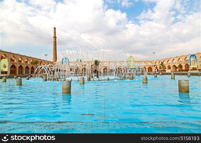 blur in iran the old square of isfahan prople garden tree heritage tourism and mosque