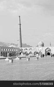 blur in iran the old square of isfahan prople garden tree heritage tourism and mosque