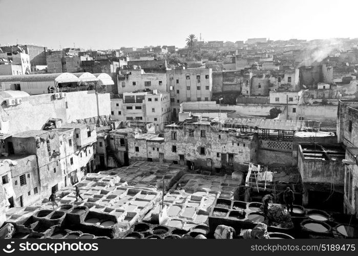 blur in morocco africa the antique tannery near the medina