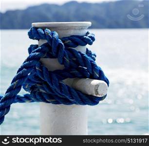blur in philippines a rope from an hammock near the ocean shore and cloud