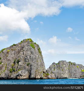 blur in philippines a view from boat and the pacific ocean islands background