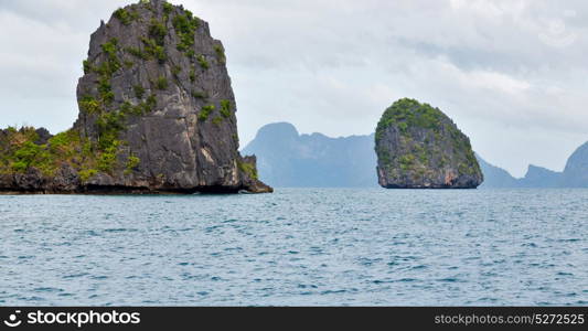 blur in philippines a view from boat and the pacific ocean islands background