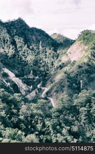 blur in philippines terrace field for coultivation of rice from banaue unesco site