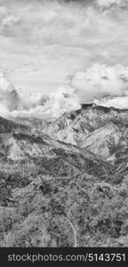 blur in philippines terrace field for coultivation of rice from banaue unesco site