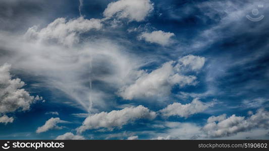 blur in philippines view of the cloudy fluffy sky like paradise