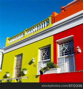 blur in south africa cape town bo kaap architecture like texture background