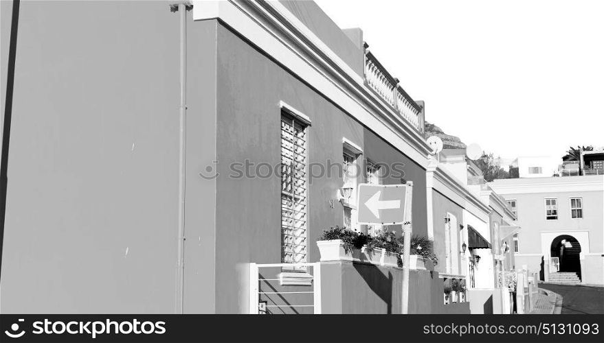 blur in south africa cape town bo kaap architecture like texture background