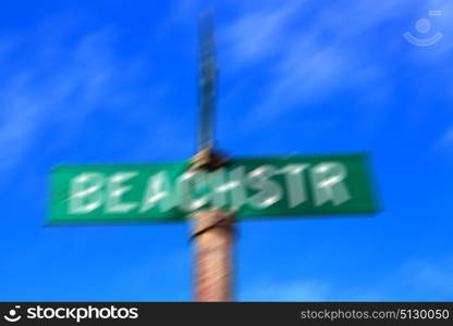 blur in south africa close up of the city street signal cape town and clear sky