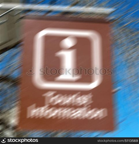 blur in south africa close up of the tourist information like texture background