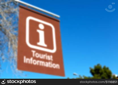 blur in south africa close up of the tourist information like texture background