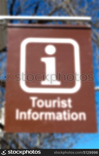 blur in south africa close up of the tourist information like texture background