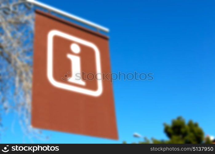 blur in south africa close up of the tourist information like texture background