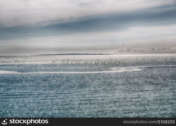 blur in south africa coastline indian ocean near the cape of good hope and light