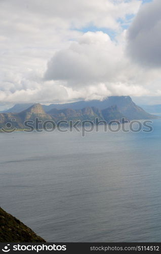 blur in south africa coastline indian ocean near the cape of good hope and light