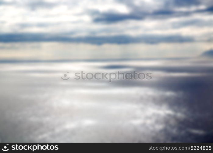 blur in south africa coastline indian ocean near the cape of good hope and light