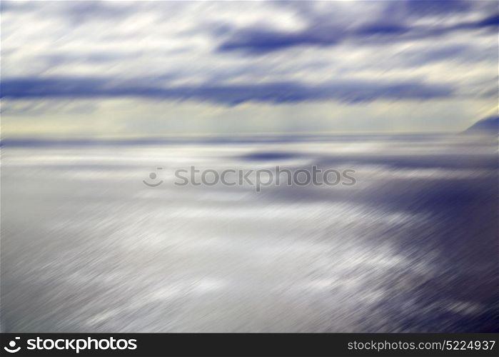 blur in south africa coastline indian ocean near the cape of good hope and light