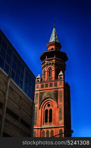 blur in south africa old church in city center of durban and religion building