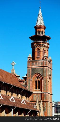 blur in south africa old church in city center of durban and religion building