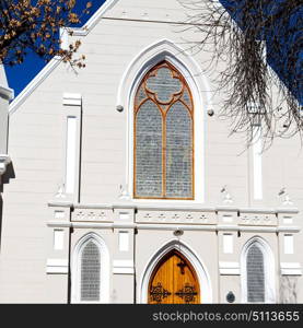 blur in south africa old church in city center of reinet graaf and religion building