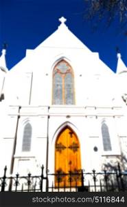 blur in south africa old church in city center of reinet graaf and religion building