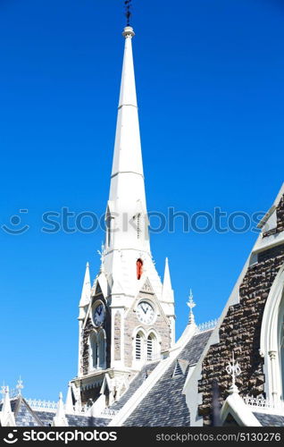 blur in south africa old church in city center of reinet graaf and religion building