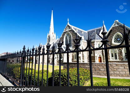 blur in south africa old church in city center of reinet graaf and religion building