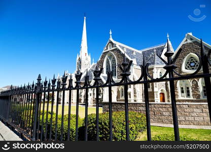 blur in south africa old church in city center of reinet graaf and religion building