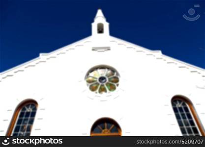 blur in south africa old church in city center of reinet graaf and religion building