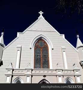 blur in south africa old church in city center of reinet graaf and religion building