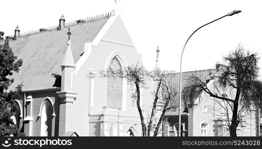 blur in south africa old church in city center of reinet graaf and religion building