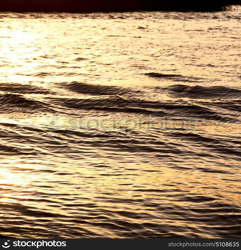 blur in south africa sea indian ocean and abstract gold wave for sunset