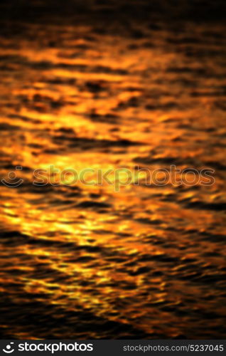 blur in south africa sea indian ocean and abstract gold wave for sunset