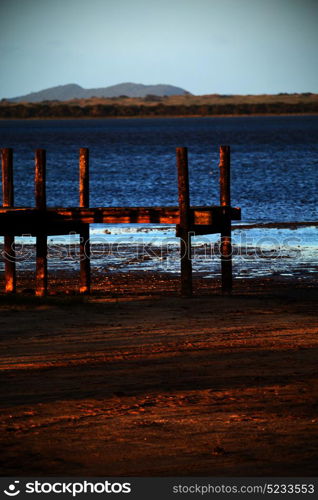 blur in south africa sky ocean isimagaliso nature reserve and pier