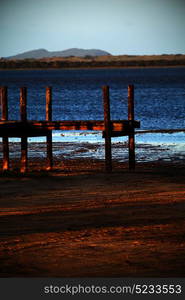 blur in south africa sky ocean isimagaliso nature reserve and pier