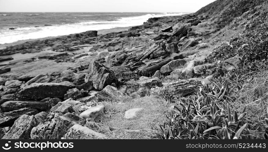 blur in south africa sky ocean isimagaliso reserve nature and rocks